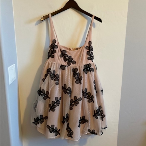 Anthropologie Square Neck Tulle Babydoll Dress - Picture 4 of 6